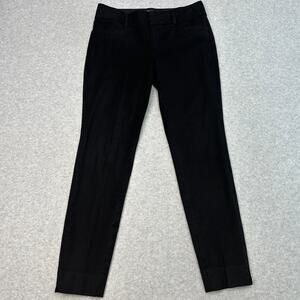 Banana Republic Pants WMNS 2 Mid-Rise Jackson Fit Black Slim Ankle Vented Hem
